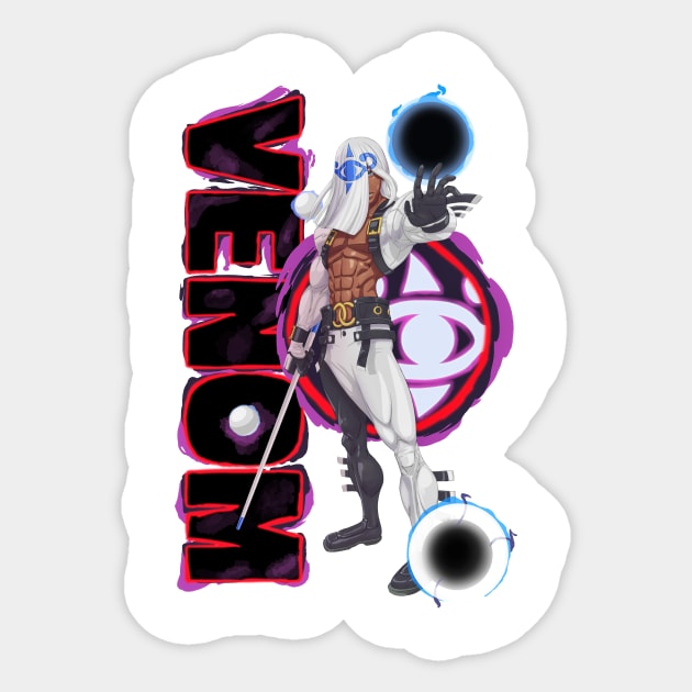 Venom (Guilty Gear XRD) Sticker by RFillustrations